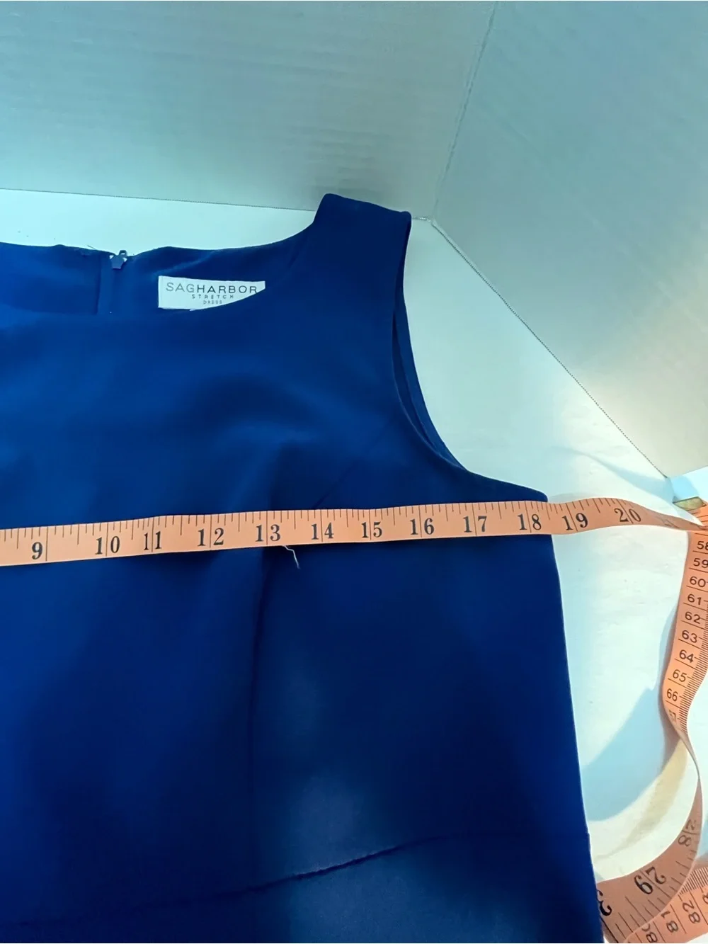 Sag Harbor Sleeveless Midi Sheath Dress in Royal Blue - Picture 4 of 5